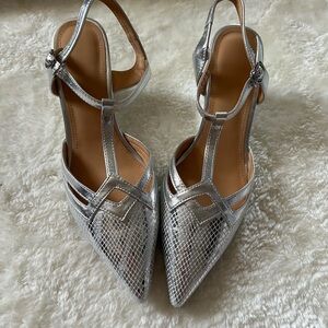 Elegant Silver Women's Shoes